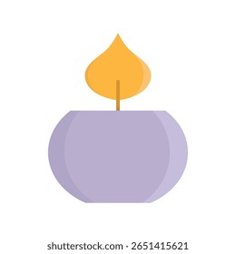 candle icon on white background vector illustration