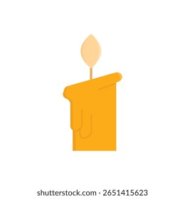 candle icon on white background vector illustration