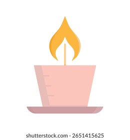 candle icon on white background vector illustration
