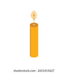 candle icon on white background vector illustration
