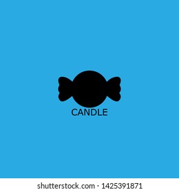 candle icon sign signifier vector