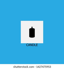 candle icon sign signifier vector