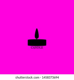 candle icon sign signifier vector