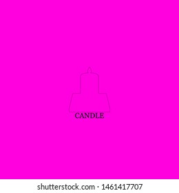 candle icon sign signifier vector