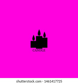 candle icon sign signifier vector