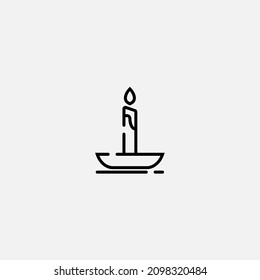 Candle icon sign vector,Symbol, logo illustration for web and mobile