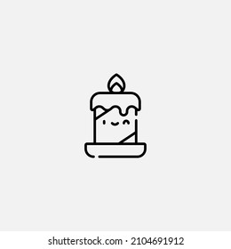 Candle icon sign vector,Symbol, logo illustration for web and mobile