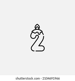 Candle icon sign vector,Symbol, logo illustration for web and mobile