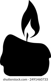 Candle icon .Candle silhouettes. Vector Illustration