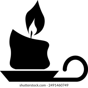 Candle icon .Candle silhouettes. Vector Illustration