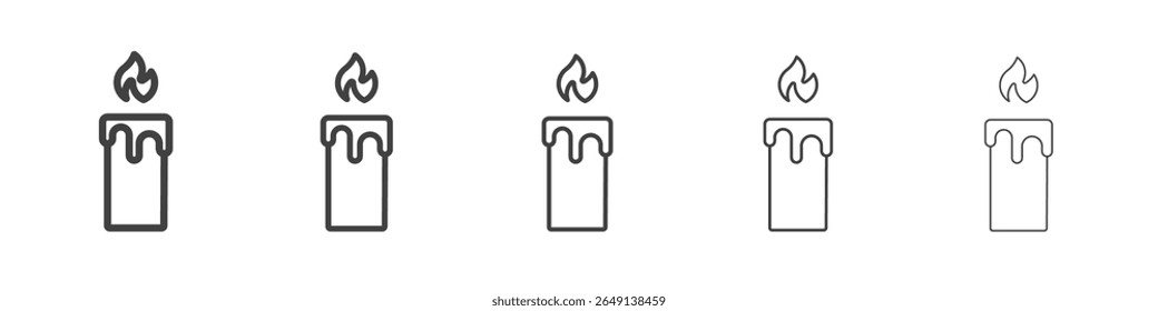 Candle icon simple illustration logo art