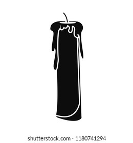 Candle icon. Simple illustration of candle vector icon for web design isolated on white background