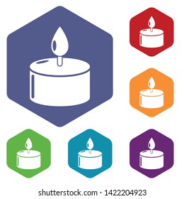Candle icon. Simple illustration of candle vector icon for web