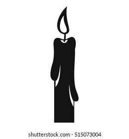 Candle icon. Simple illustration of candle vector icon for web