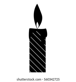 Candle icon. Simple illustration of candle vector icon for web