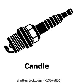Candle icon. Simple illustration of candle vector icon for web