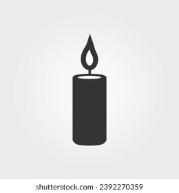 Candle icon - Simple Vector Illustration