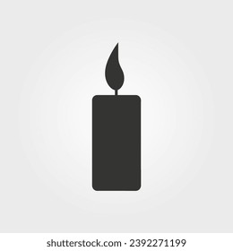 Candle icon - Simple Vector Illustration