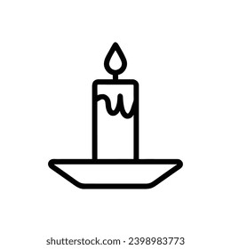 Candle icon. Simple vector sign