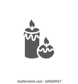 candle icon. spa vector illustration on white background