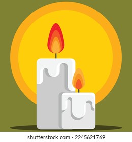 Candle icon. Subtable to place on autumn, lamp, etc.