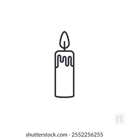 candle icon. candle Symbol sign for mobile concept and web design. Vector icon, Logo illustration, Vector graphics