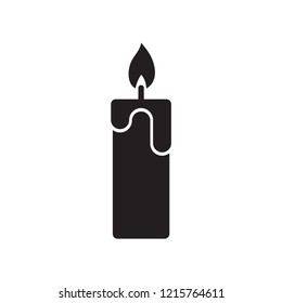 candle icon in trendy flat style 