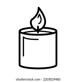 Candle icon in trendy vector design illustration