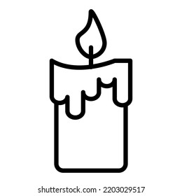 Icono de velas en la ilustración de diseño vectorial de moda
