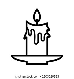 Candle icon in trendy vector design illustration