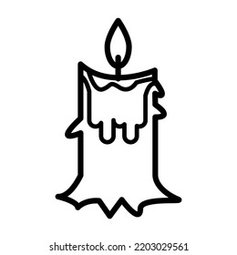 Candle icon in trendy vector design illustration
