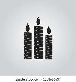 Candle icon vector