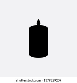 candle icon vector