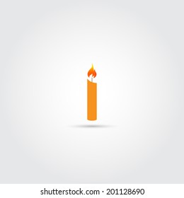 Candle icon - Vector