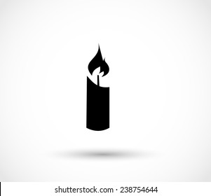 Candle icon vector