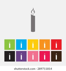 Candle icon - Vector