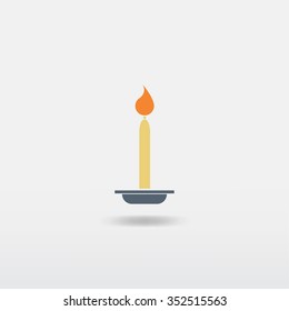 Candle icon - Vector