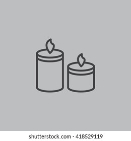  Candle Icon Vector