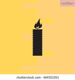 Candle icon - Vector