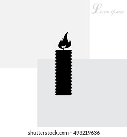 Candle icon - Vector