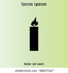 Candle icon - Vector