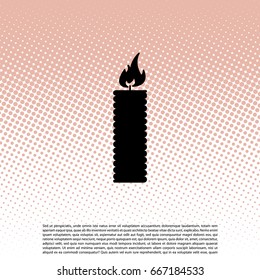 Candle icon - Vector