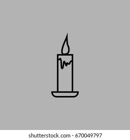 Candle icon - Vector