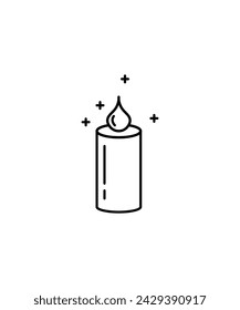 candle icon, vector best line icon.