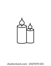 candle icon, vector best line icon.