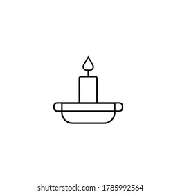 Candle icon vector concept eps10