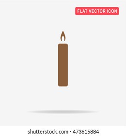 Candle icon. Vector concept illustration for design.
