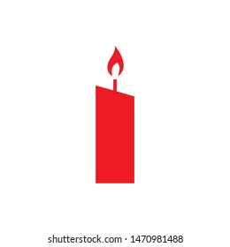 candle icon vector design template