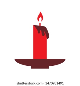 candle icon vector design template