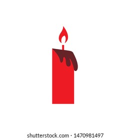candle icon vector design template